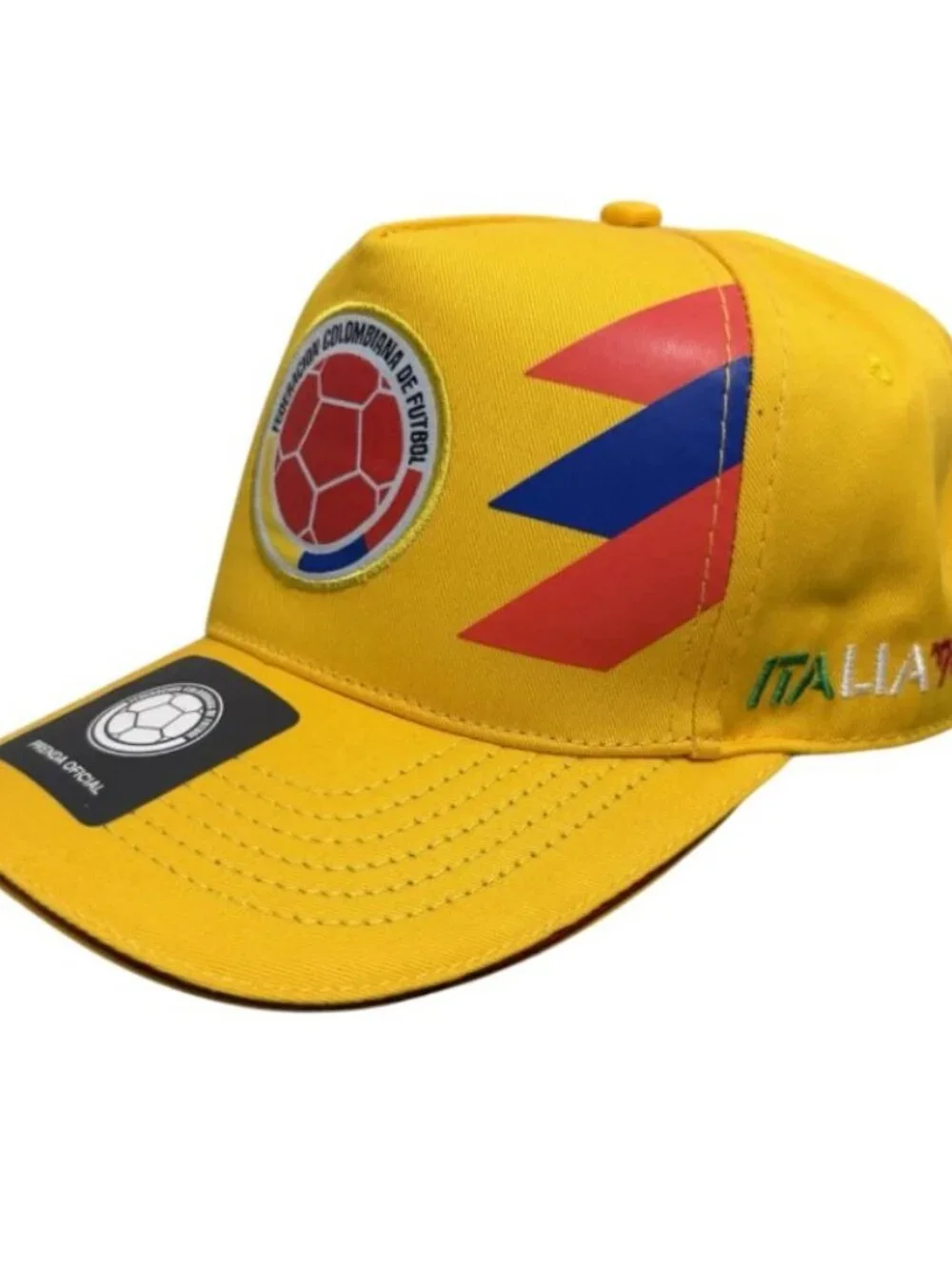 NWT Adidas La Tricolor Colombia Soccer Freddy Rincon Yellow Snap Back Hat Cap